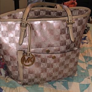 Rose gold authentic MK purse